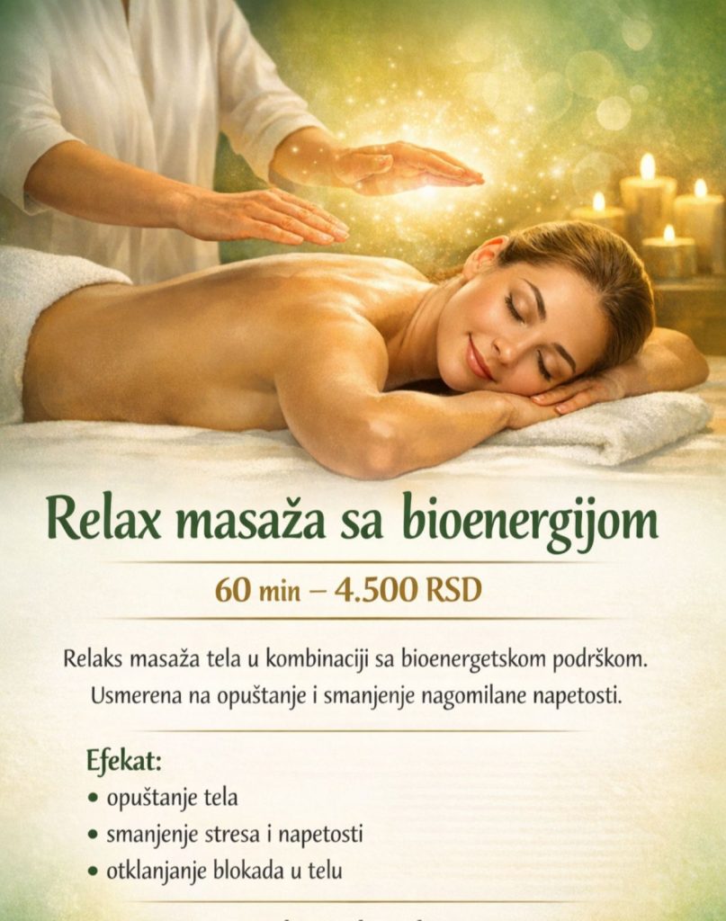 Relax masaža sa bioenergijom